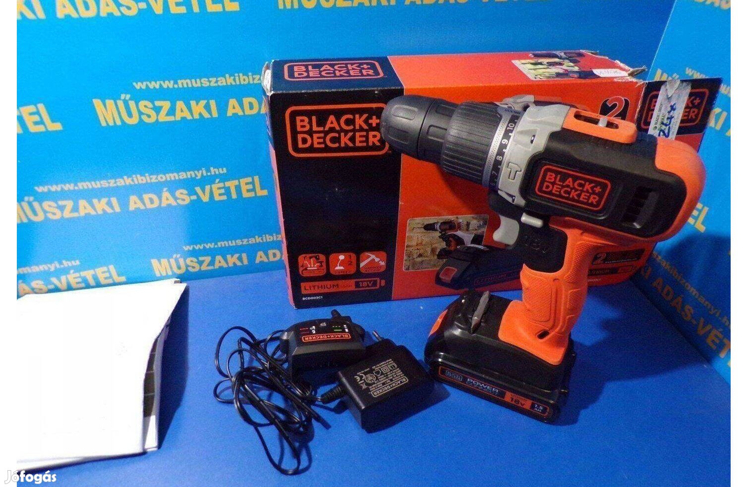 Újszerű! Black&Decker BCD 003C1-QW Behajtó jótállással Tar