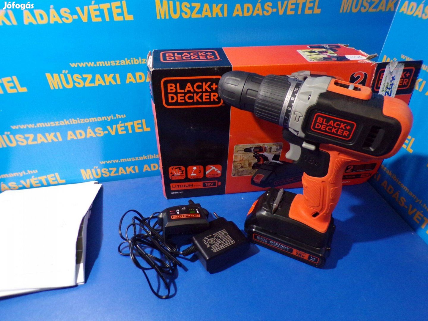 Újszerű! Black and Deckerbcd003C1-QW Behajtó jótállással -