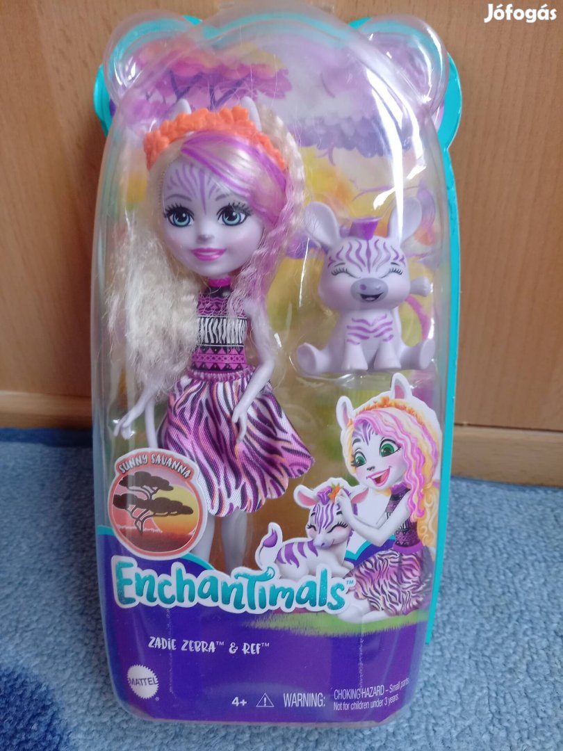 Újszerű! Enchantimals Zadie zebra első kézből dobozában 