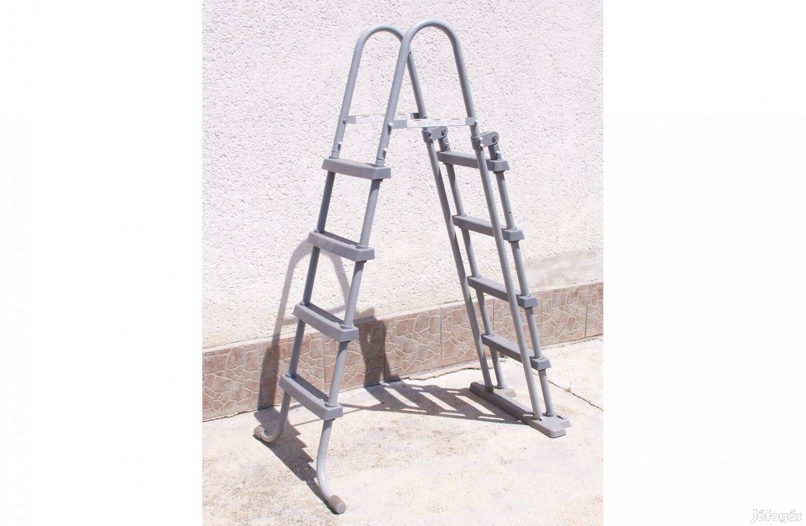 Újszerű! Félár! 122 cm-s 4 fokos biztonsági medencelétra medence létra