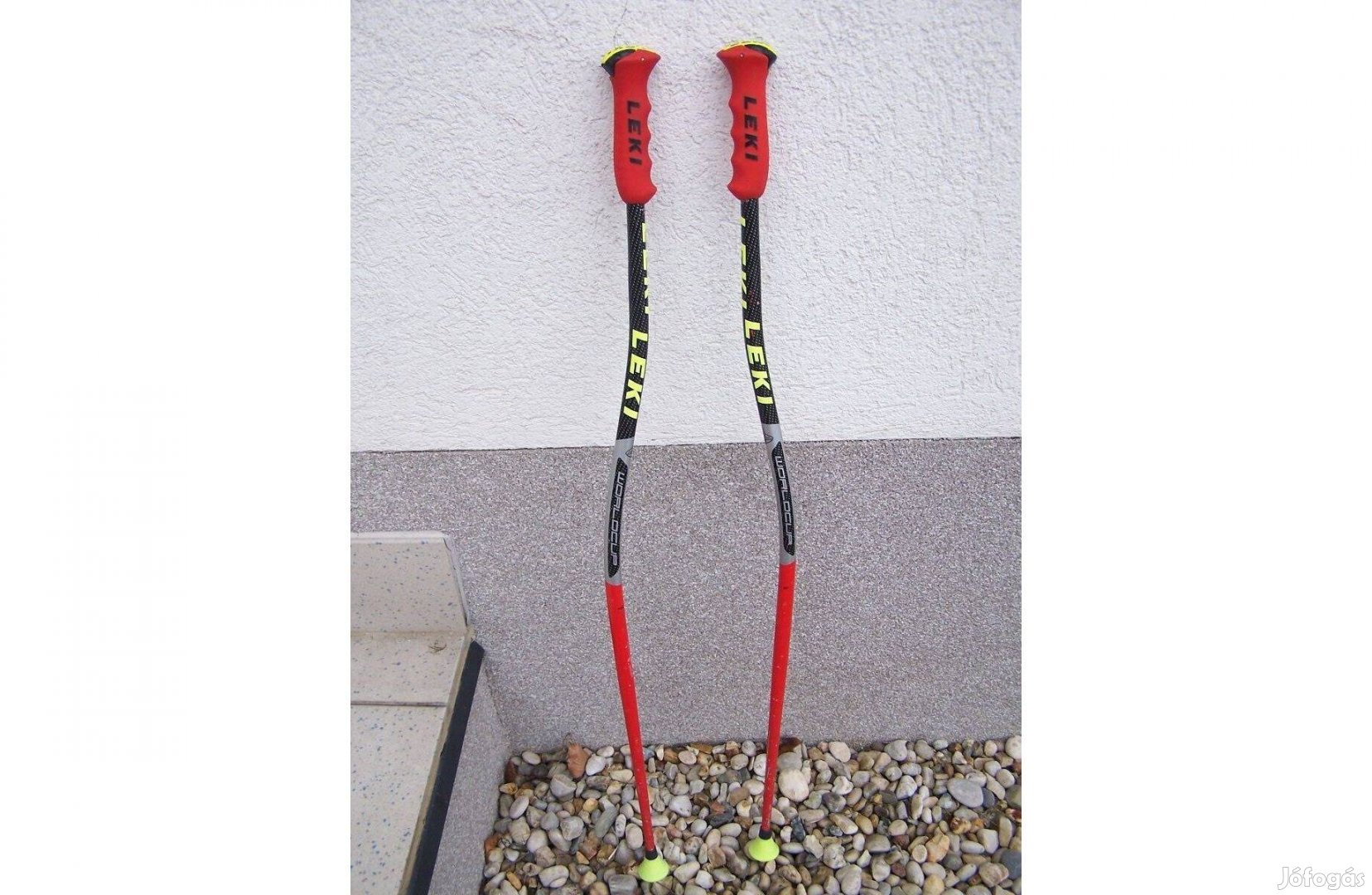 Újszerű! Féláron! 95 cm-s Leki Worldcup GS Trigger síbot versenysíbot