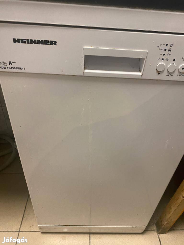 Újszerű! Heinner hdw-fs4505wa++ mosogatógép eladó