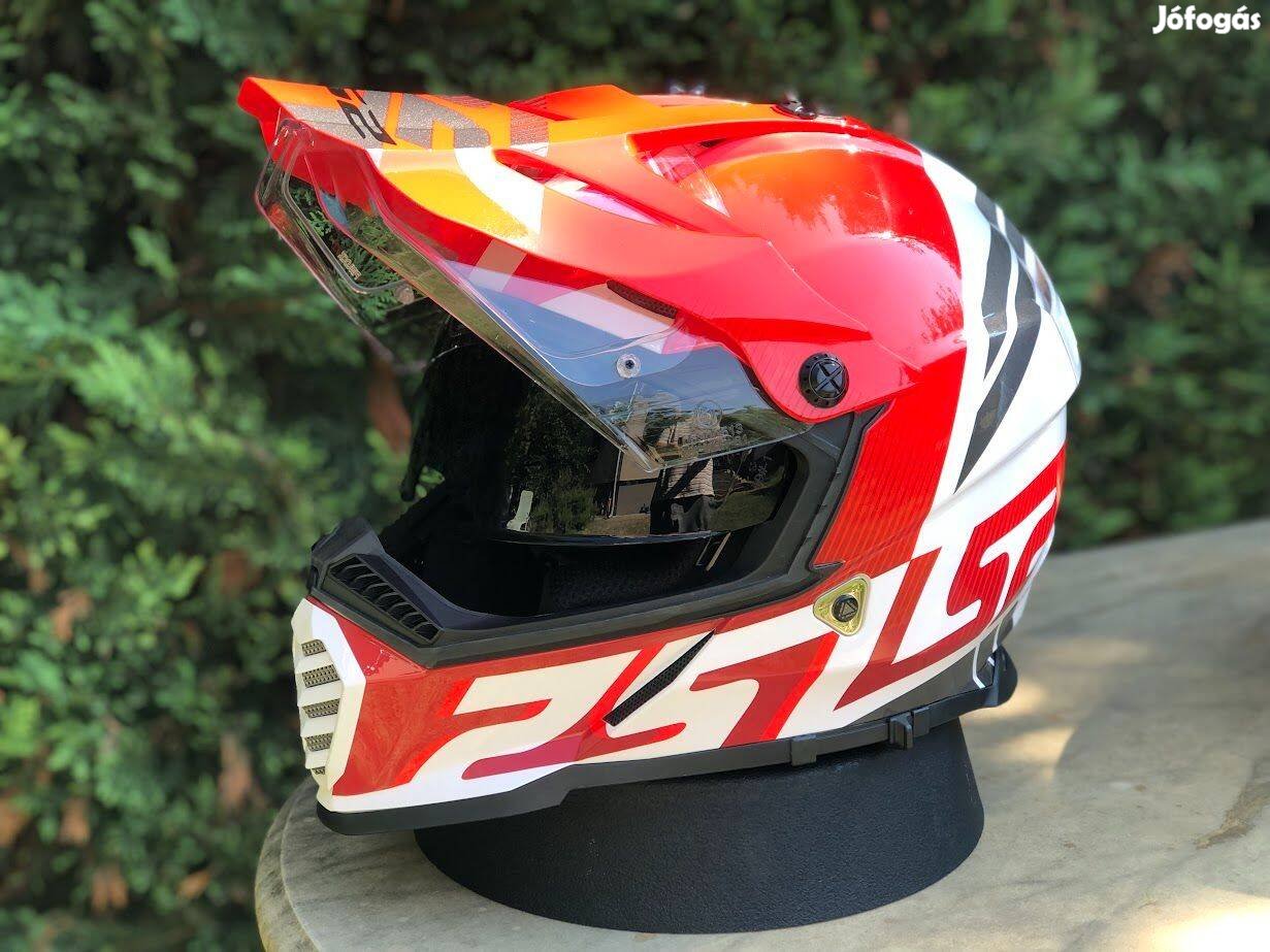 Újszerű! LS2 Pioneer Evo bukósisak L-es, Enduro, MX, Cross. MX436