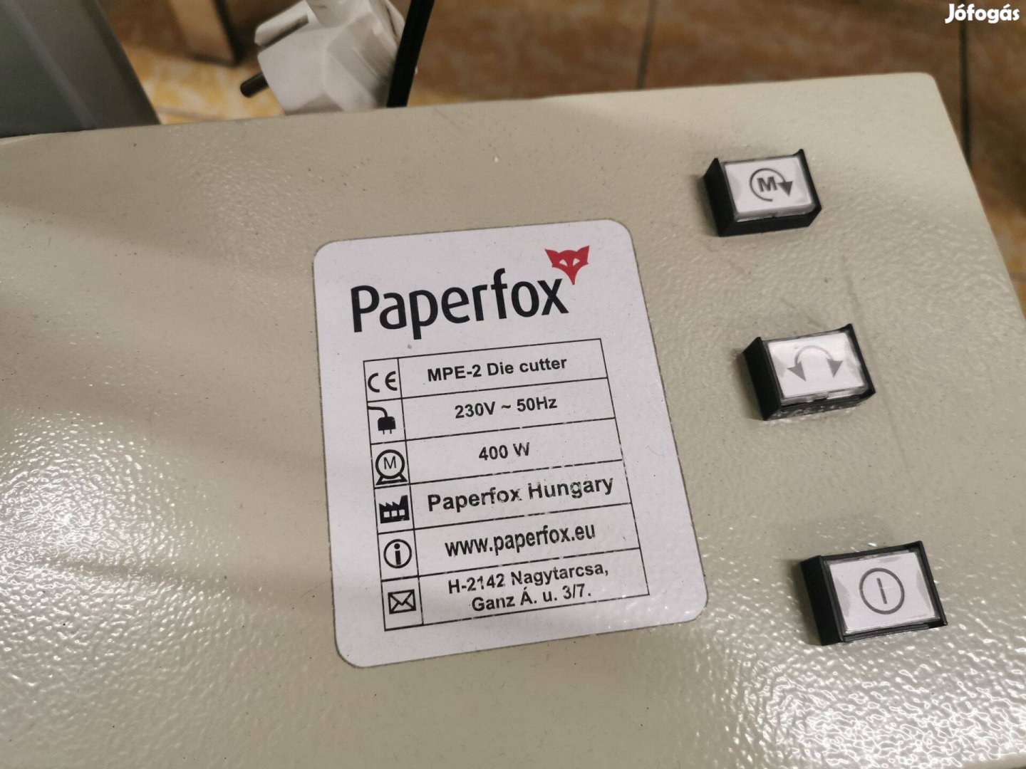 Újszerű! Paperfox MPE-2 Euro lyuk lyukasztó gép!