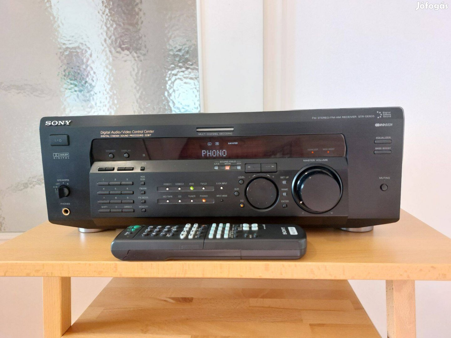 Újszerű, Sony STR-De635 AV rádiós erősítő, phono bemenettel