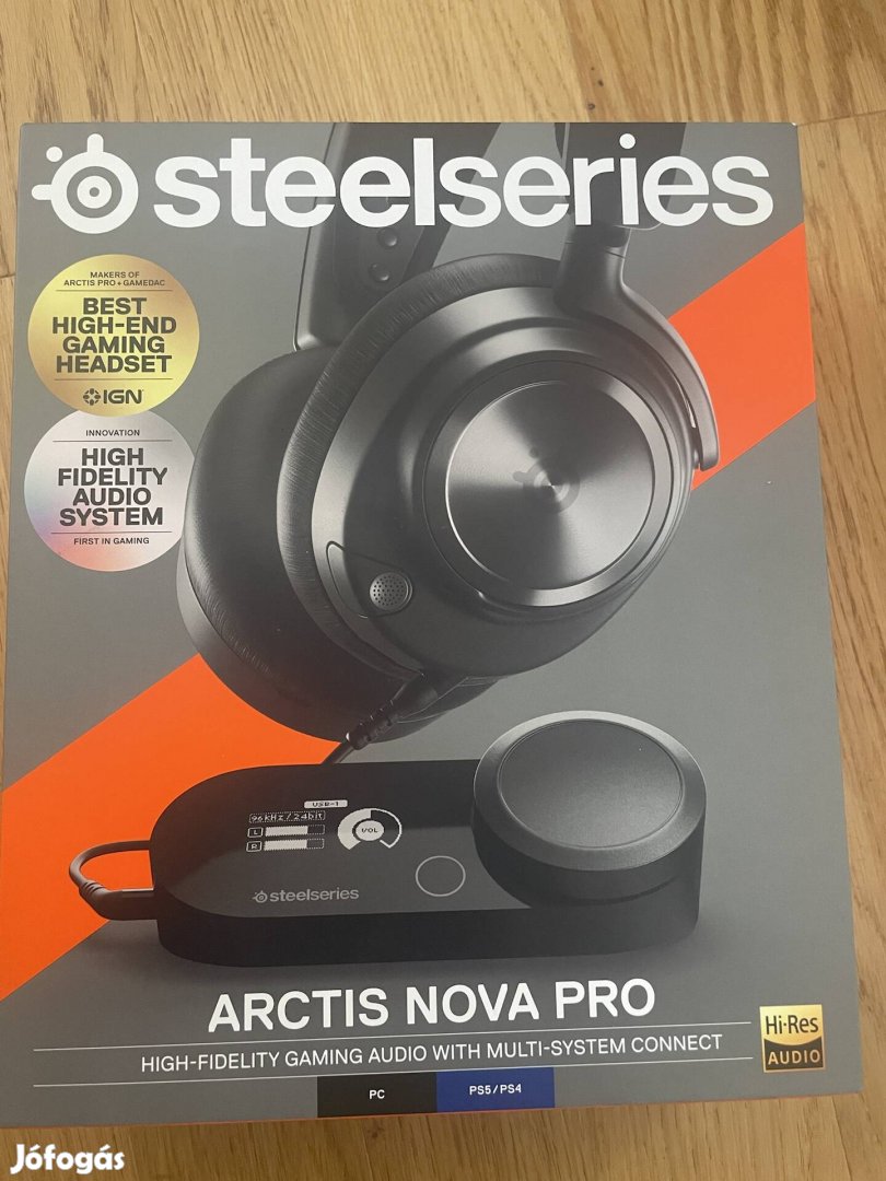 Újszerű! Steelseries Arctis Nova Pro wired fejhallgató.