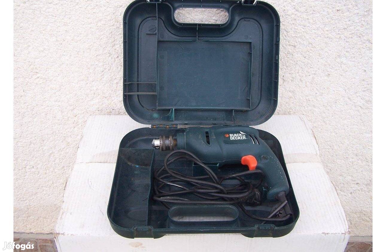 Újszerű!!! Angol!!! Black&Decker fúrógép tokkal ütvefúró ütve fúró gép