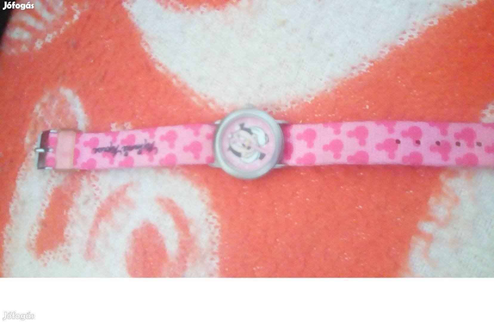 Újszerű, szép divatos lány Disney karóra- olcsónúj elemet