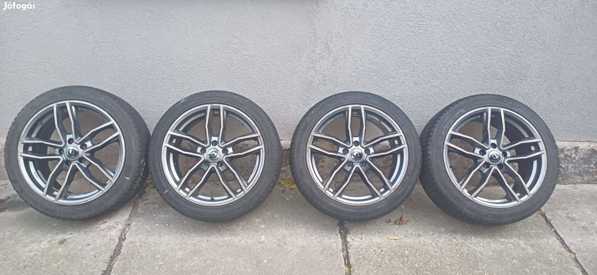 Újszerű, téli gumi garnitúra, 18", Volkswagen, Audi, Seat, Skoda