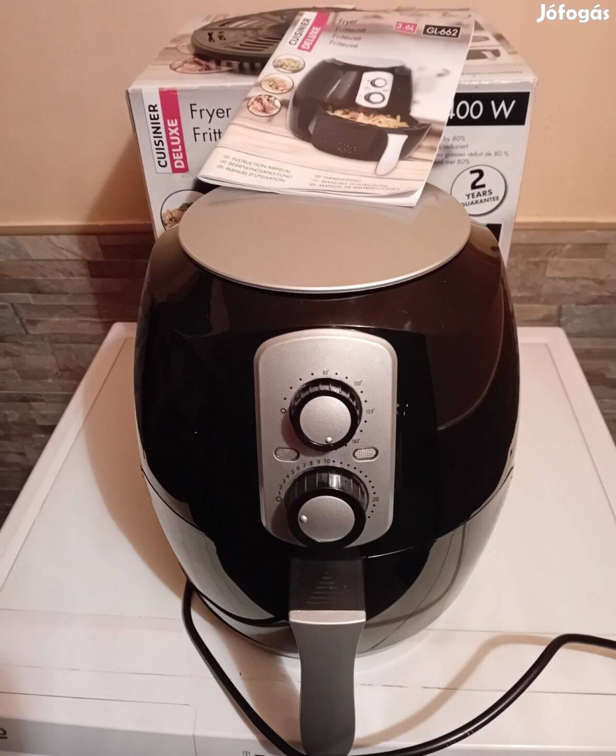 Újszerű air fryer saját dobozában eladó