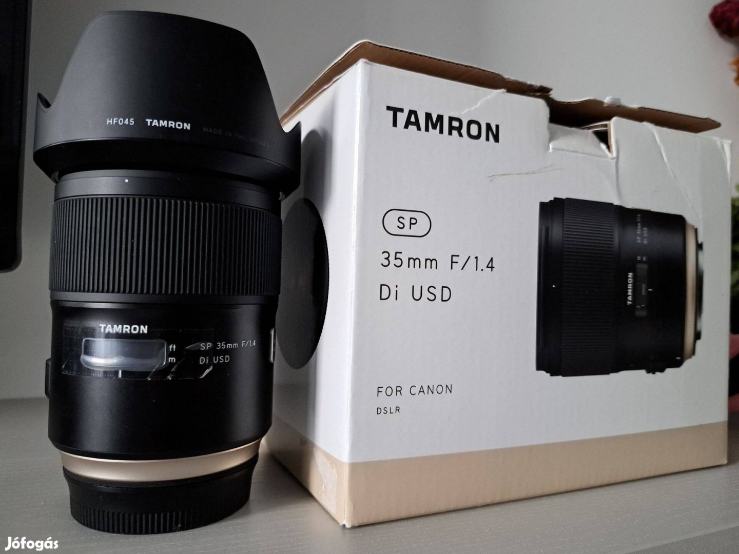 Újszerű állapotú Tamron SP 35 mm F1.4 Di USD canon objektív