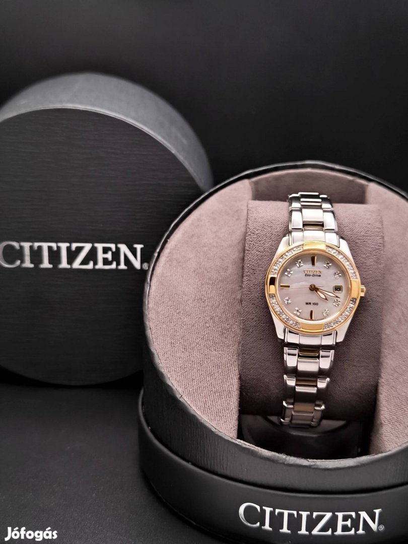 Újszerű állapotú, eredeti Citizen Regent Eco-drive EW1824-57D óra 