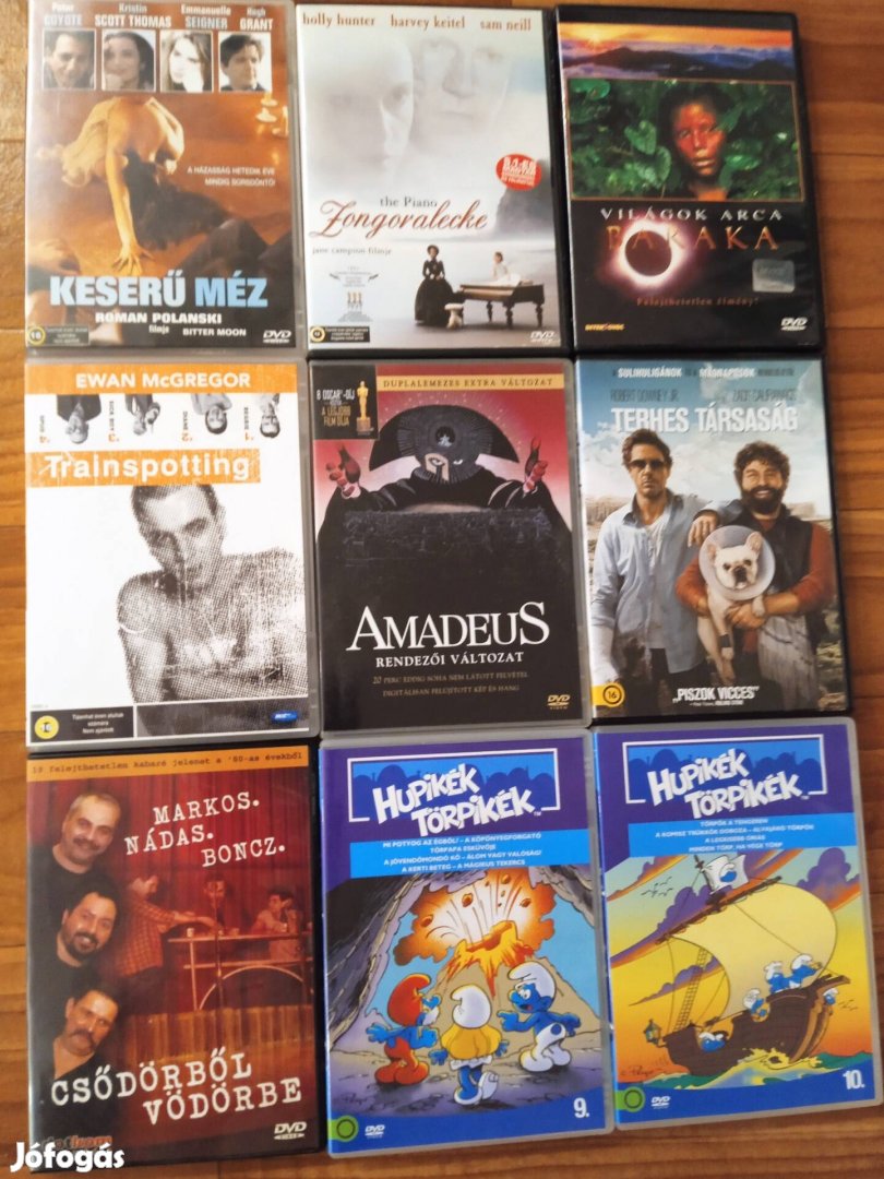 Újszerű állapotú, eredeti DVD filmek, 500 Ft/db-tól