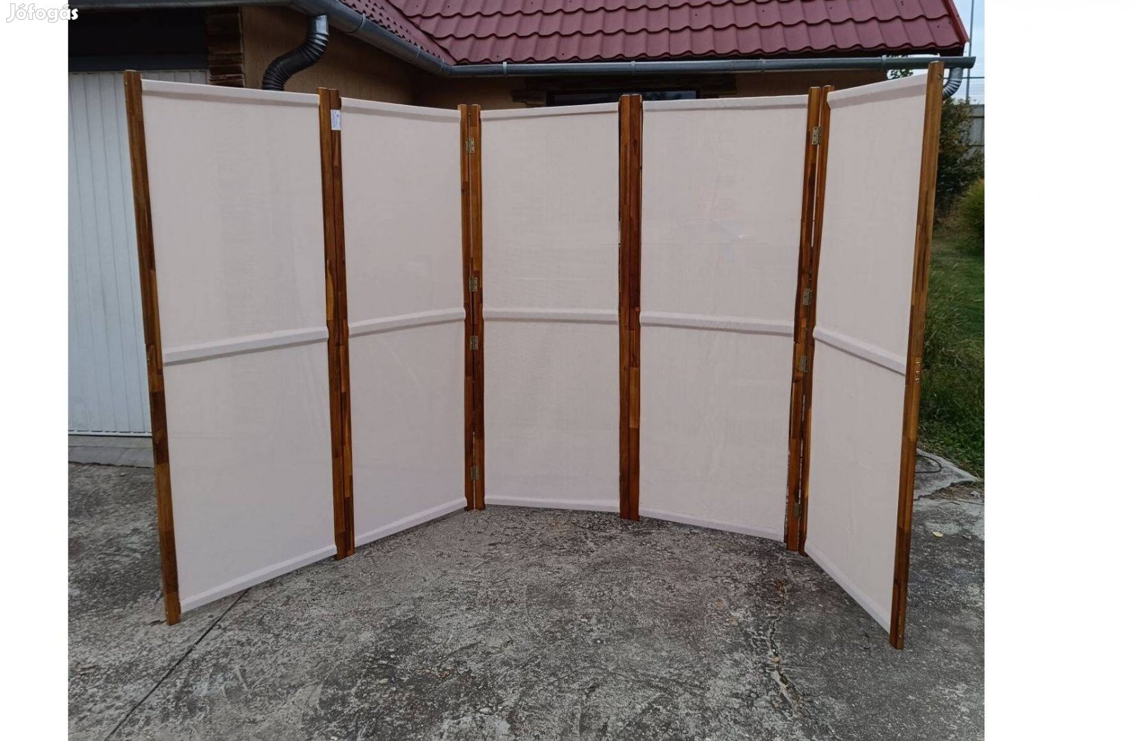 Újszerű állapotú prémium minőségű 5 db 70x180 cm elemből álló paraván