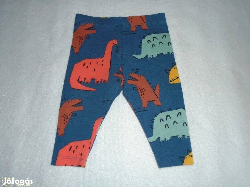 Újszerű dinó mintás kék leggings nadrág 3-6 hó (méret 68) dinoszaurusz