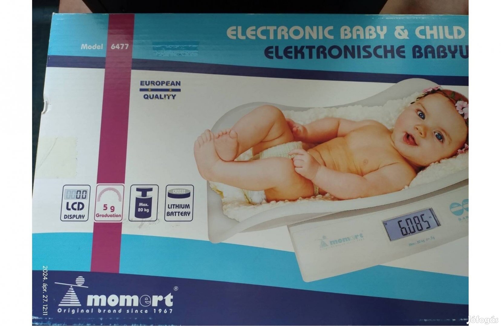 Újszerű elektronikus baba és gyermek mérleg eladó
