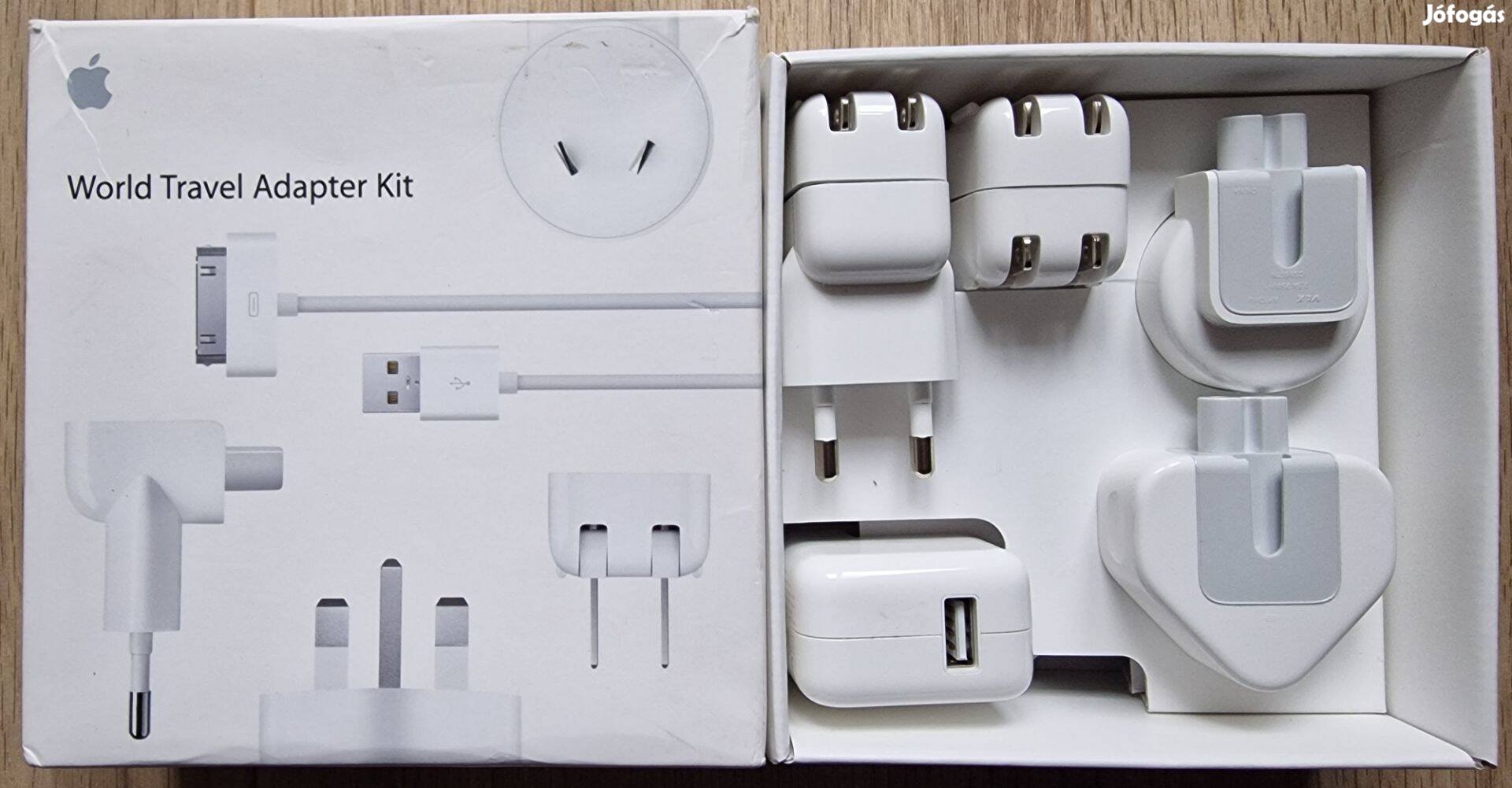 Újszerű eredeti Apple World Travel Adapter Kit USB töltővel doboz