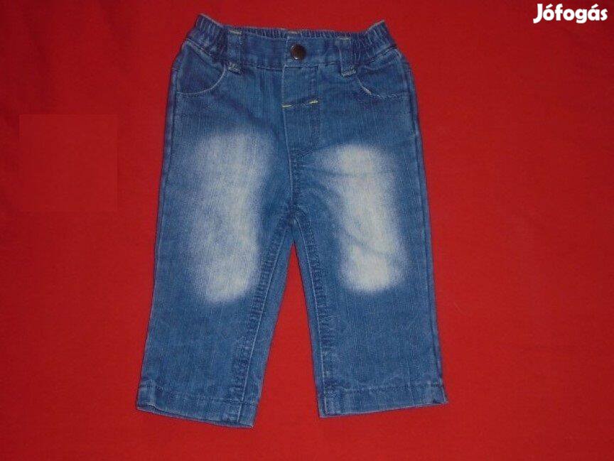 Újszerű kék farmernadrág 3-6 hó méret 68