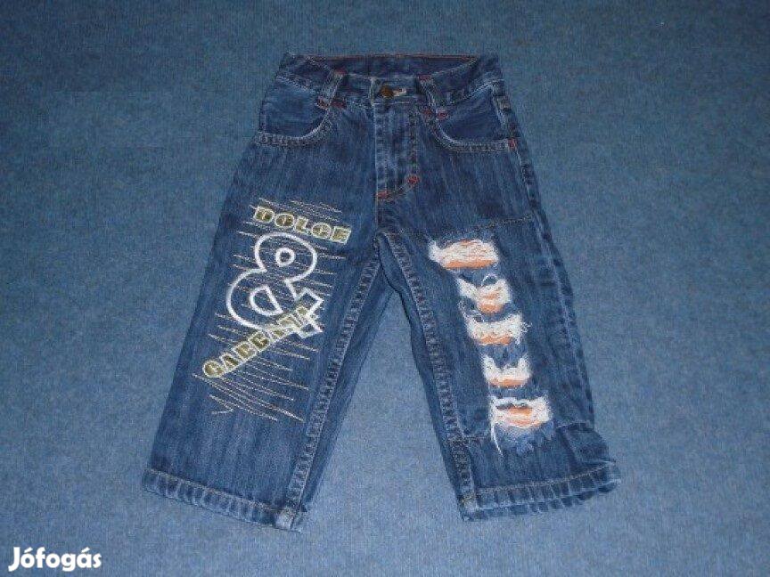 Újszerű kék farmernadrág 9-12 hó méret 80