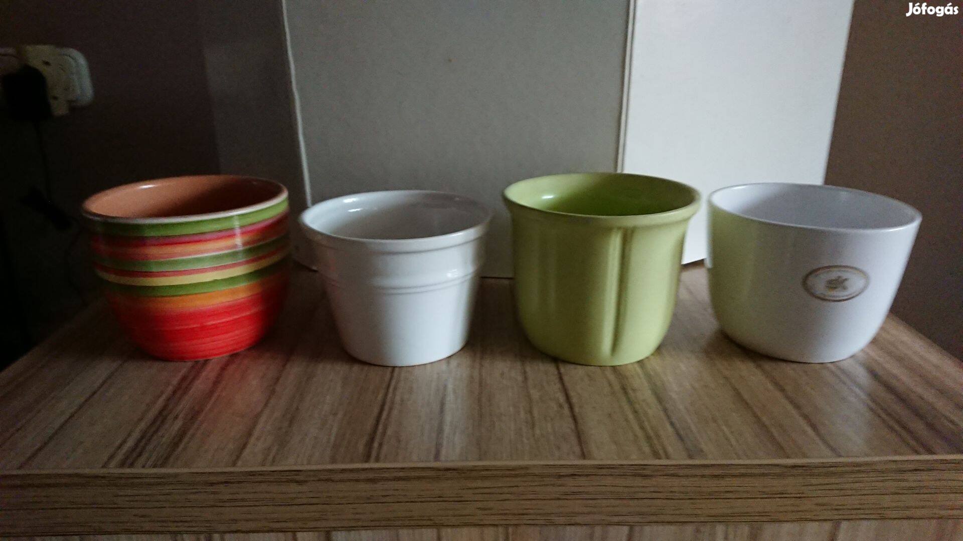 Újszerű kerámia és porcelán virág kaspók eladók