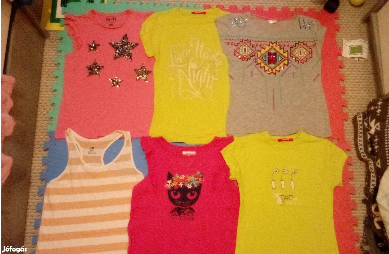 Újszerű lány póló trikó csomagban 146 152 olcsón