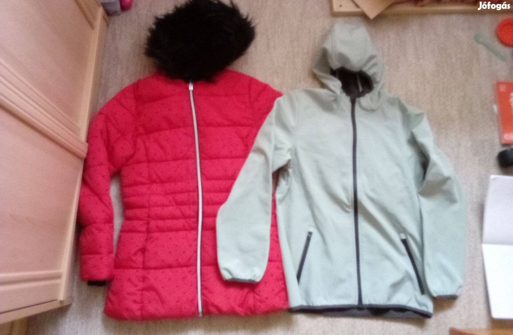 Újszerű lány tavaszi softshell dzseki télikabát olcsón 158