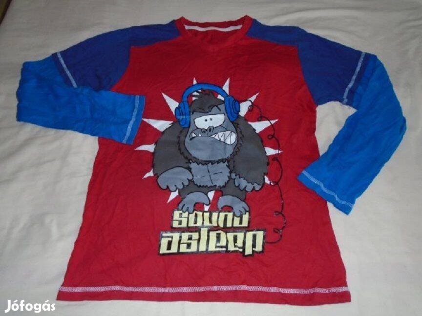 Újszerű majom mintás hosszú ujjú felső 14-15 évesre méret