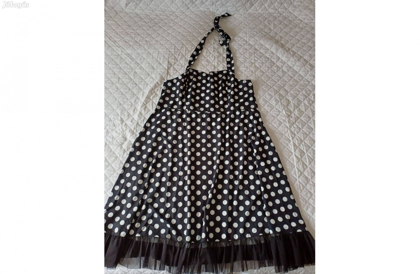 Újszerű pöttyös nyári ruha mb126-150!