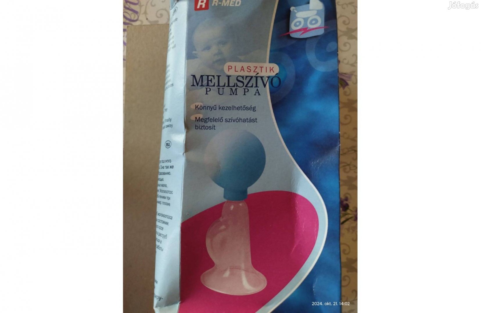 Újszerű üveg kézi mellszívó eladó