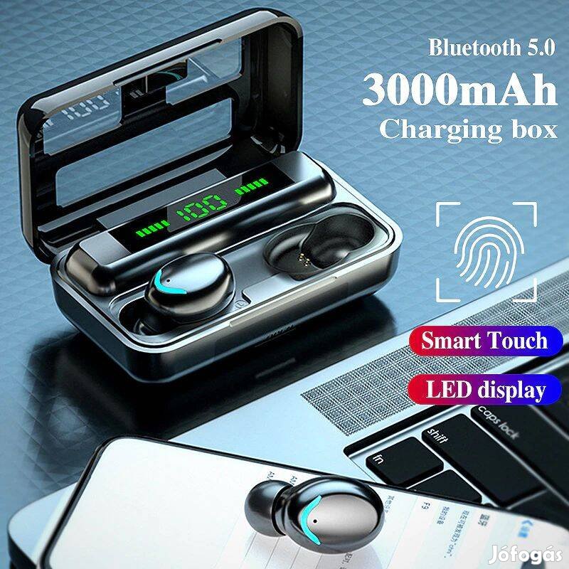 Újszerű wireless bluetooth fülhallgató - 3000mAh
