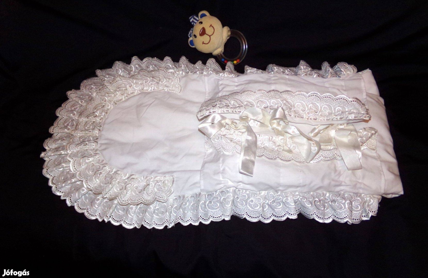 Újszülött pólya jó tartású új hímzett selyem szalagok