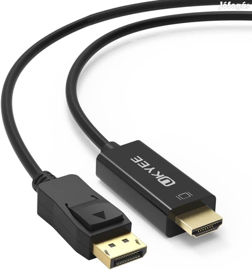 Ukyyee Displayport-HDMI Kábel 1.83M 2 Csomag