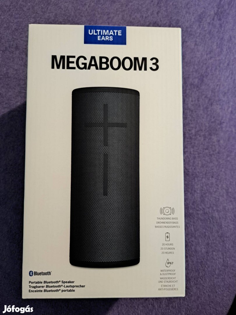 Ultimate Ears Megaboom 3 hangszóró bontatlan csomagolásban eladó!