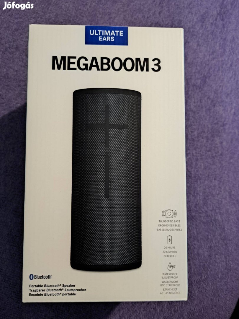 Ultimate Ears Megaboom 3 hordozható hangszóró eladó! (Bontatlan)