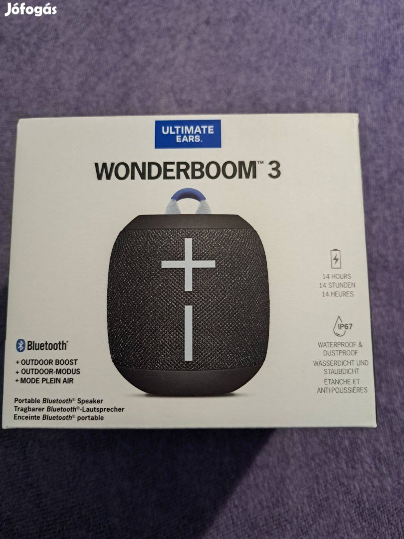 Ultimate Ears Wonderboom 3 hangszóró bontatlan csomagolában eladó!