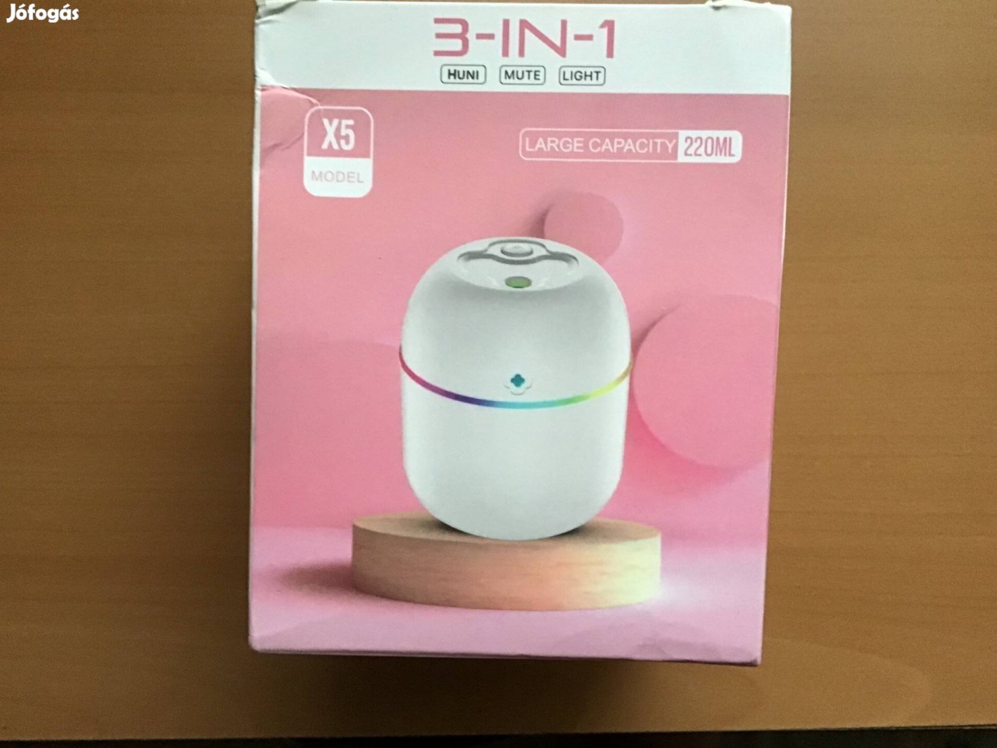 Ultrahangos, USB-s Aromaterápiás Párásító, 220 ml