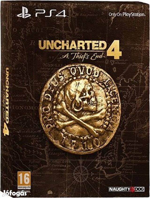 Uncharted 4 Libertalia CE (Statue + Artbook + Steel Case) eredeti Play