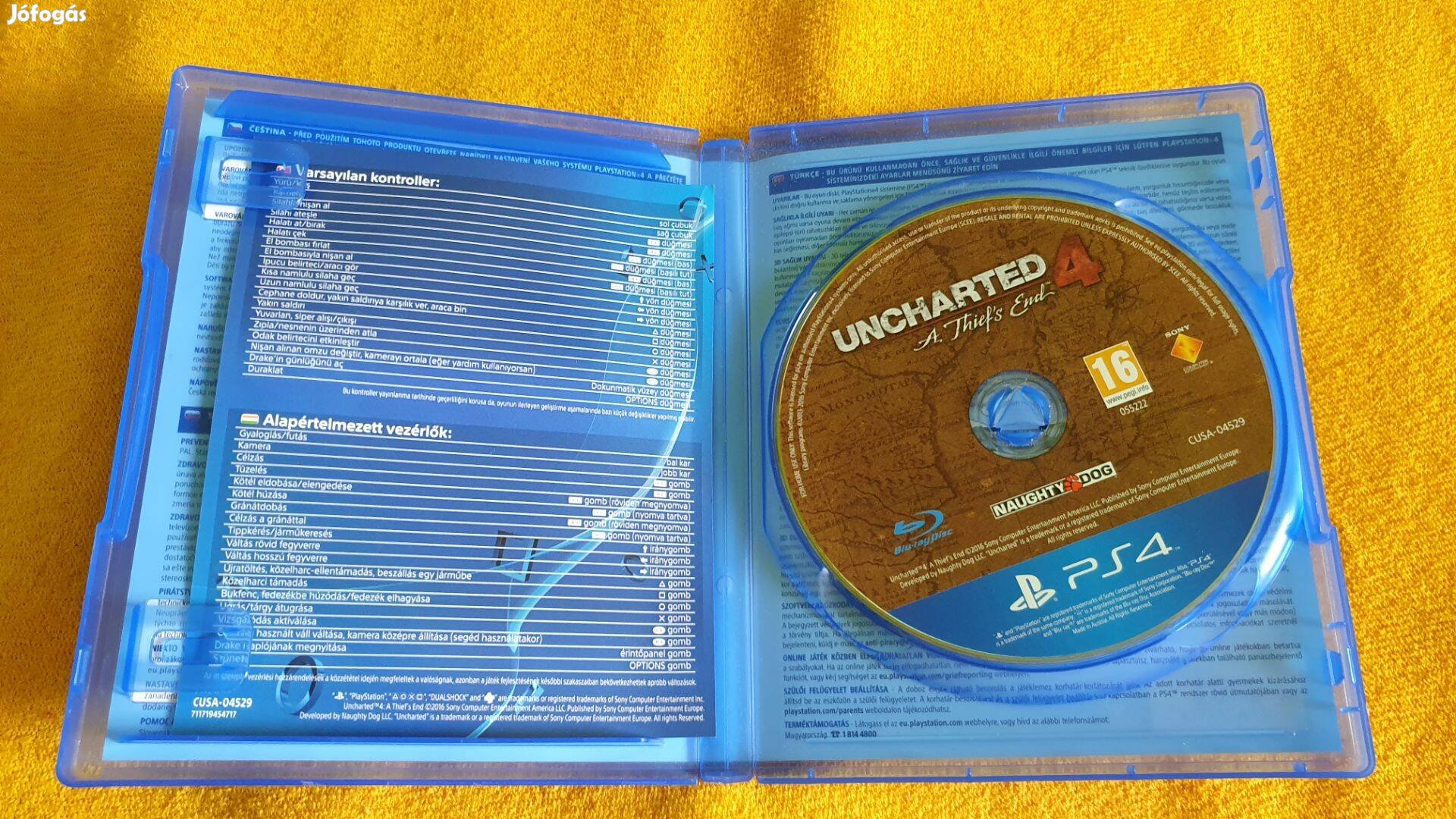 Uncharted 4 The Thiefs End PS4 Játék Playstation 4 konzolra