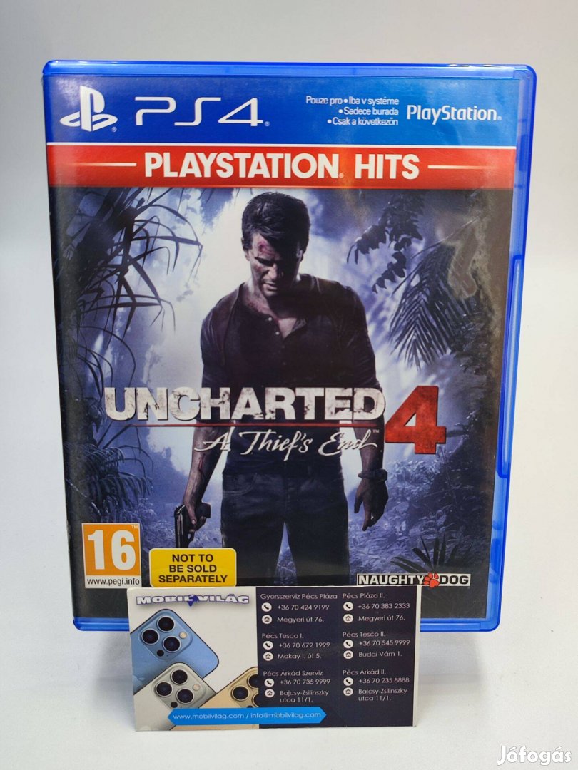 Uncharted 4 a Thief's End PS4 Garanciával #konzl0150