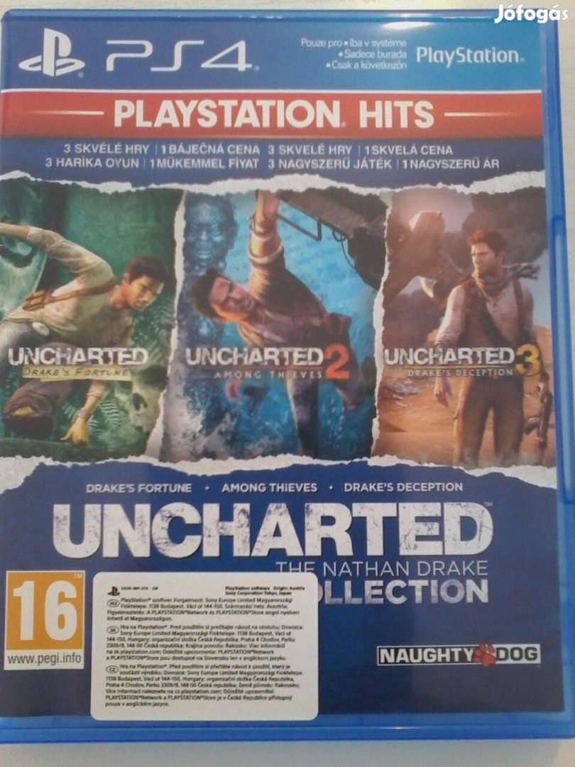 Uncharted Collection PS 4 játék eladó.(nem postázom)