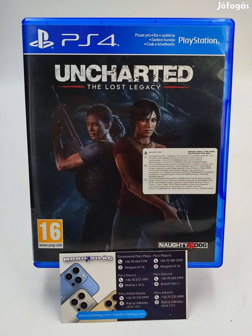 Uncharted The Lost Legacy PS4 Garanciával #konzl0152