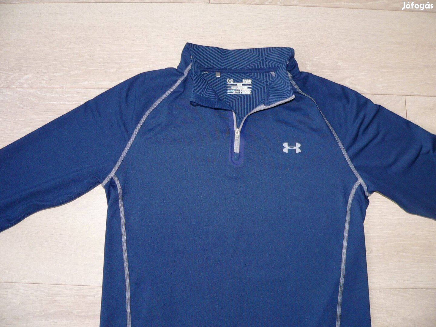 Under Armour Heatgear hosszú ujjú cipzáras nyakú póló (S)