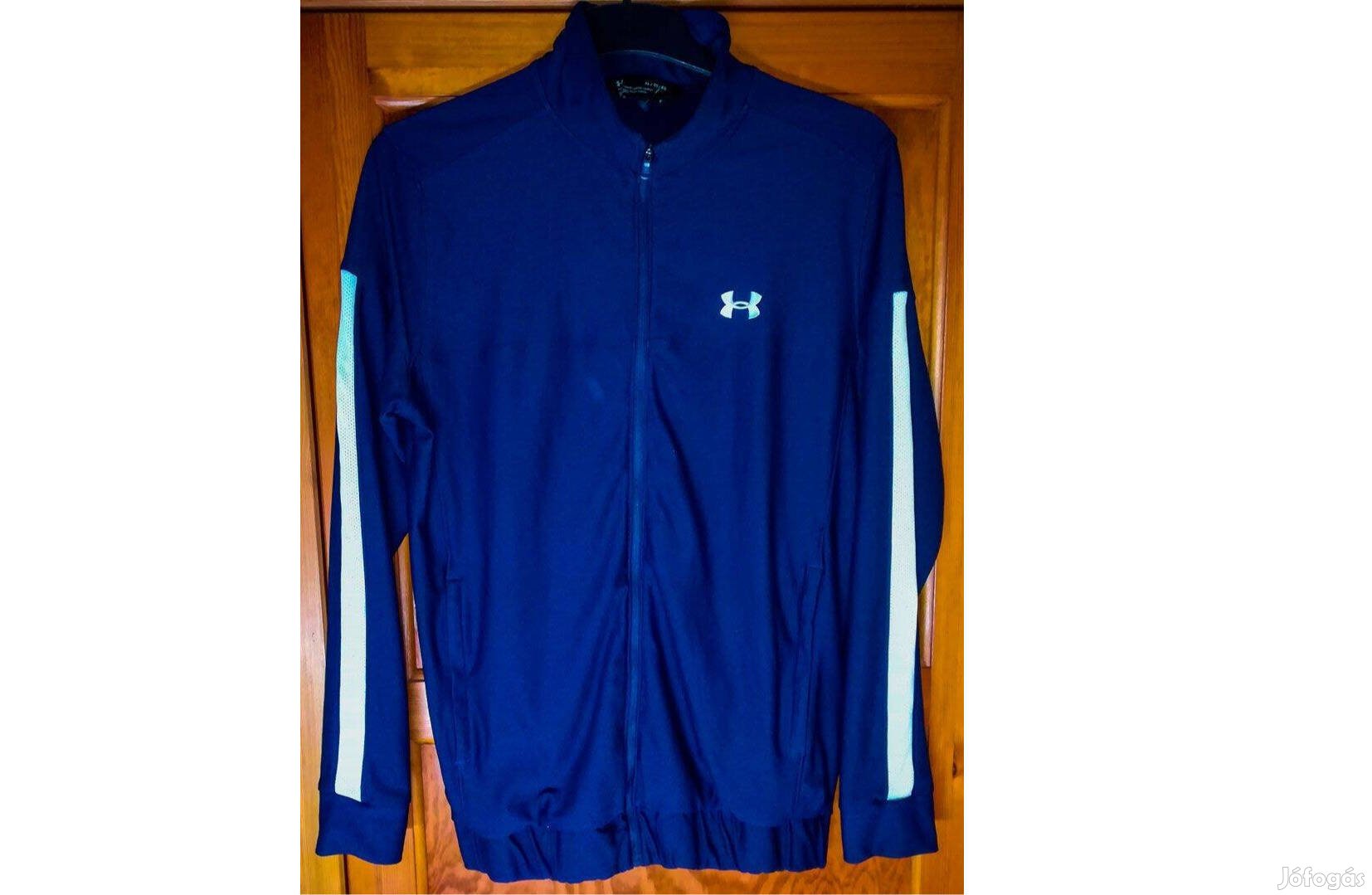 Under Armour cipzáras XL-es sötétkék fehér pulóver (27.)