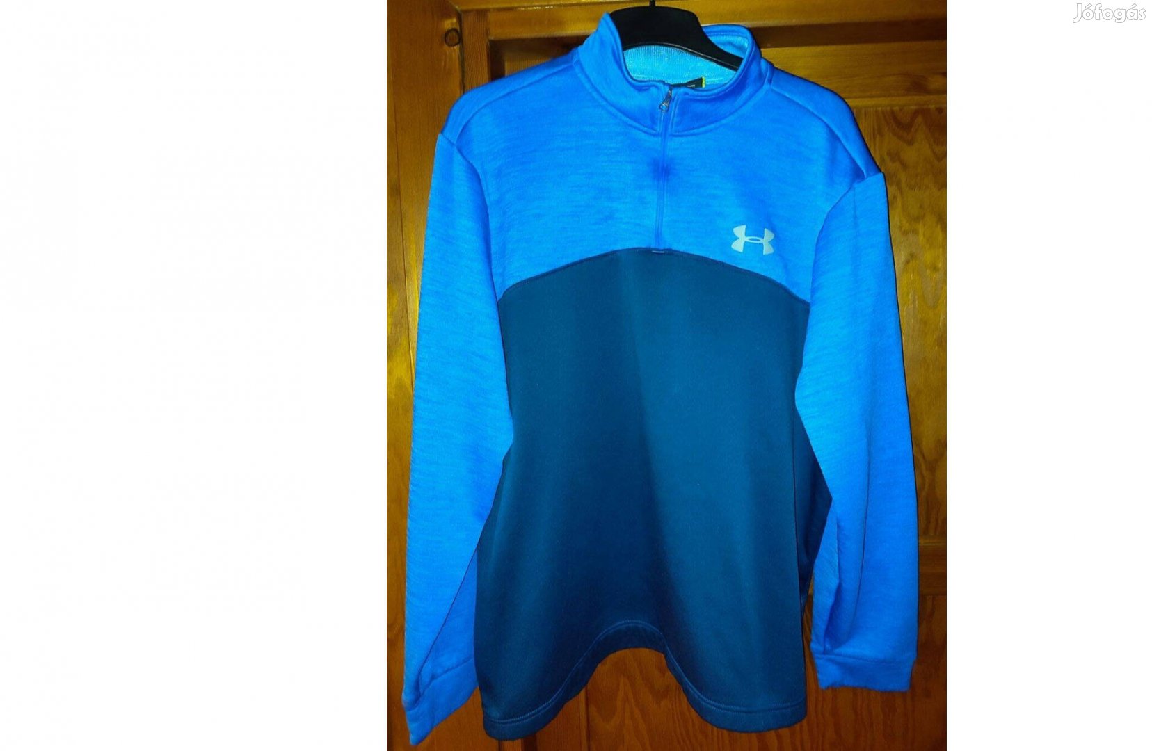 Under Armour cipzáras nyakú XL-es kék felső (51.)