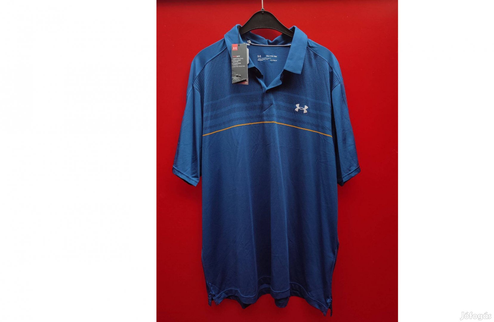 Under Armour eredeti, új, címkés galléros póló (2XL)