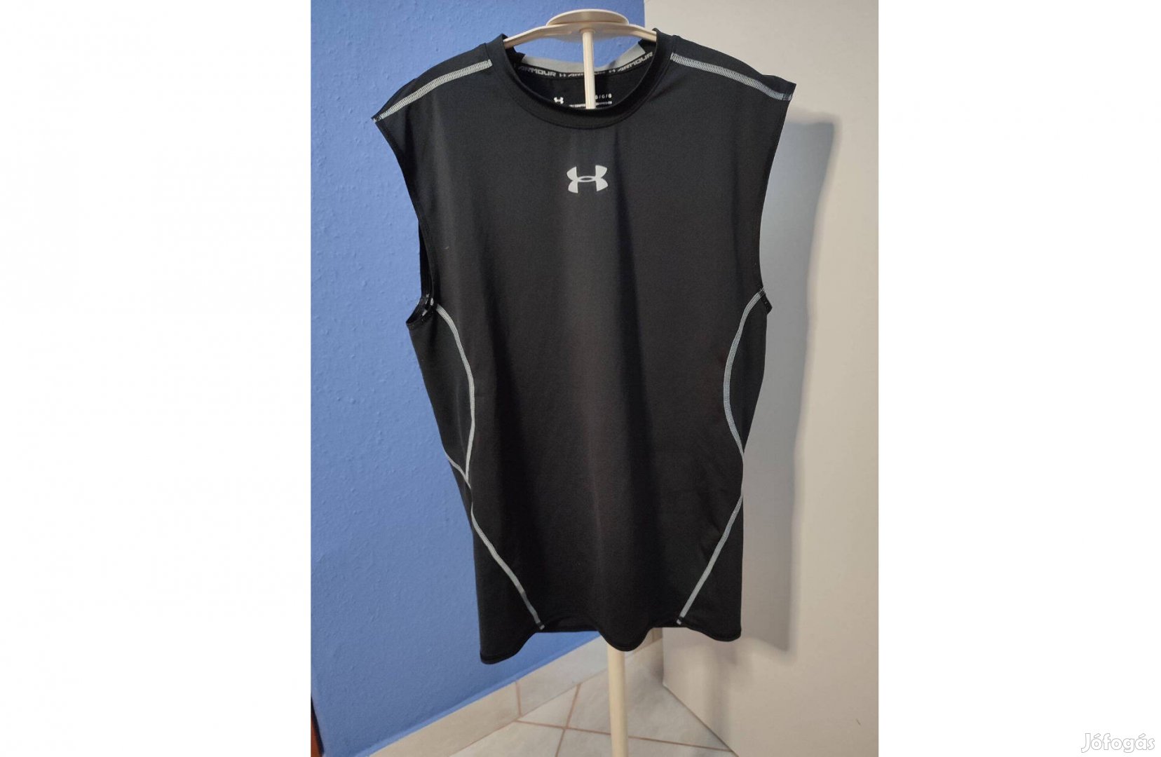 Under Armour eredeti kompressziós fekete ujjatlan L-es póló
