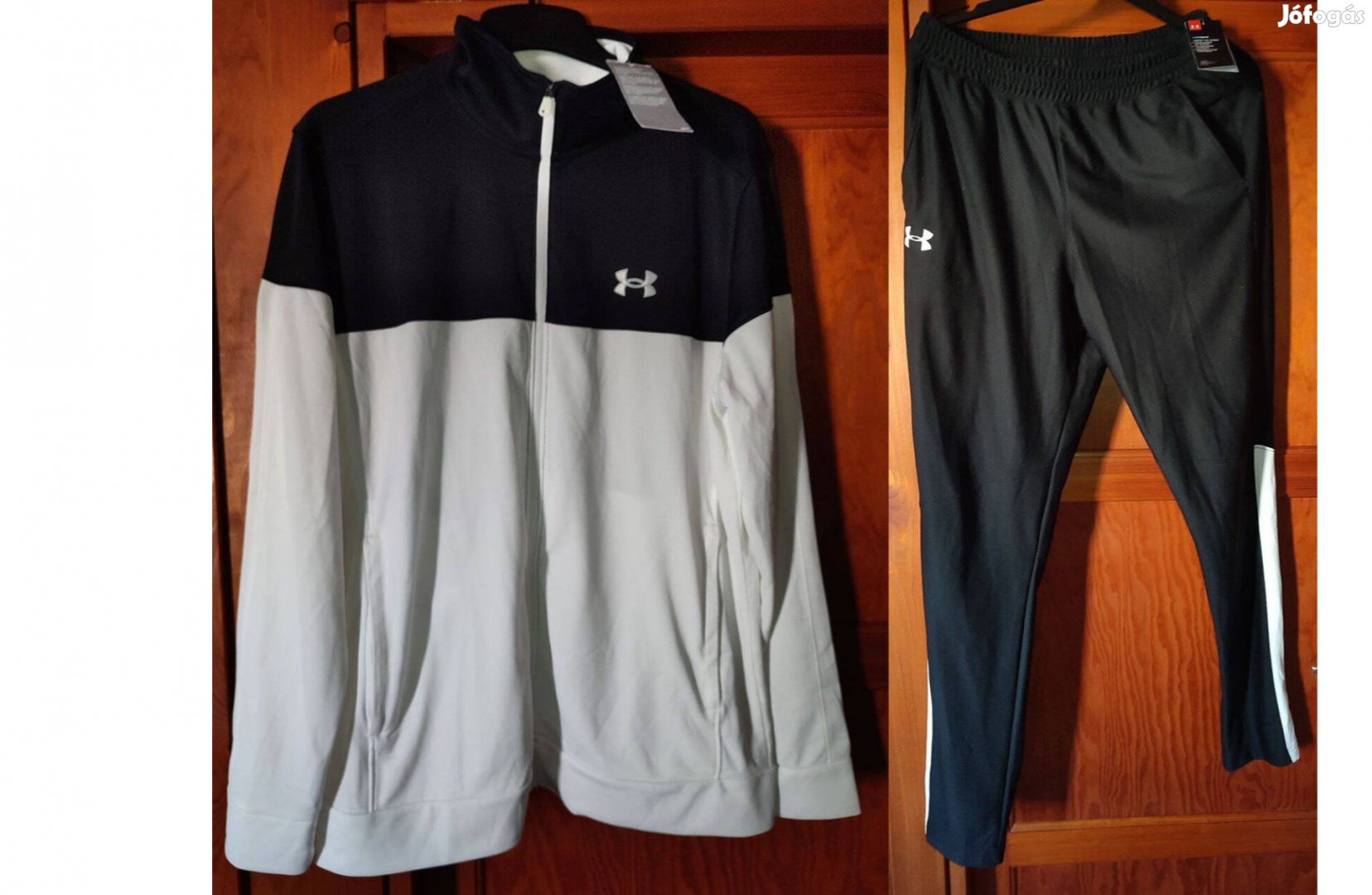 Under Armour fekete fehér szabadidő szett (M/L) Új, címkés