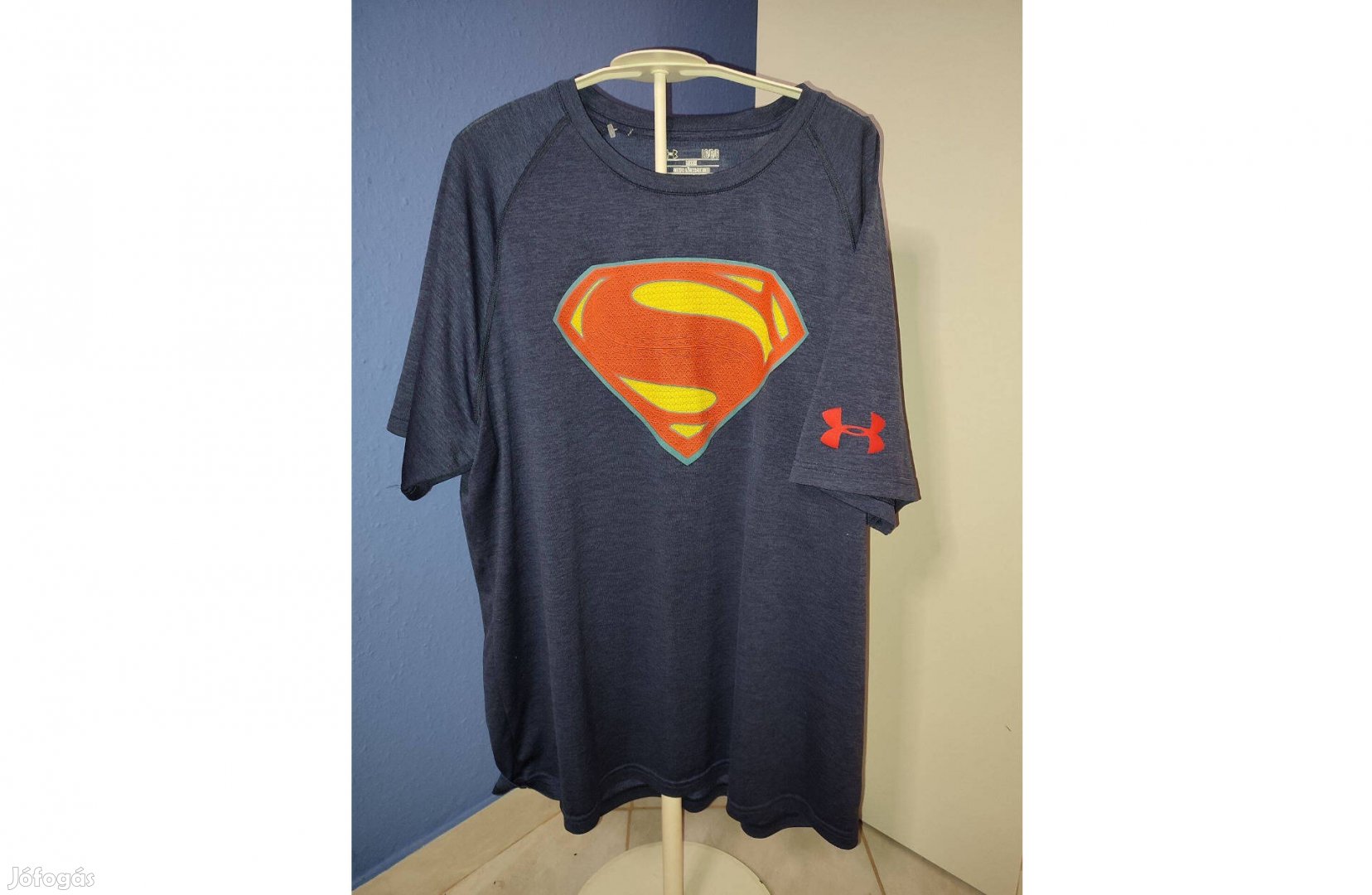 Under Armour kék Superman póló (L)