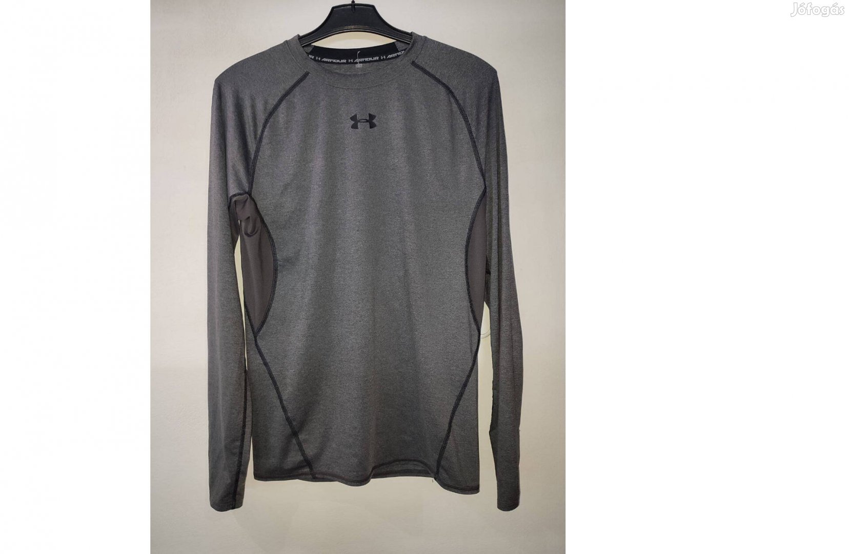 Under Armour szürke eredeti kompressziós hosszú ujjú felső (XL)