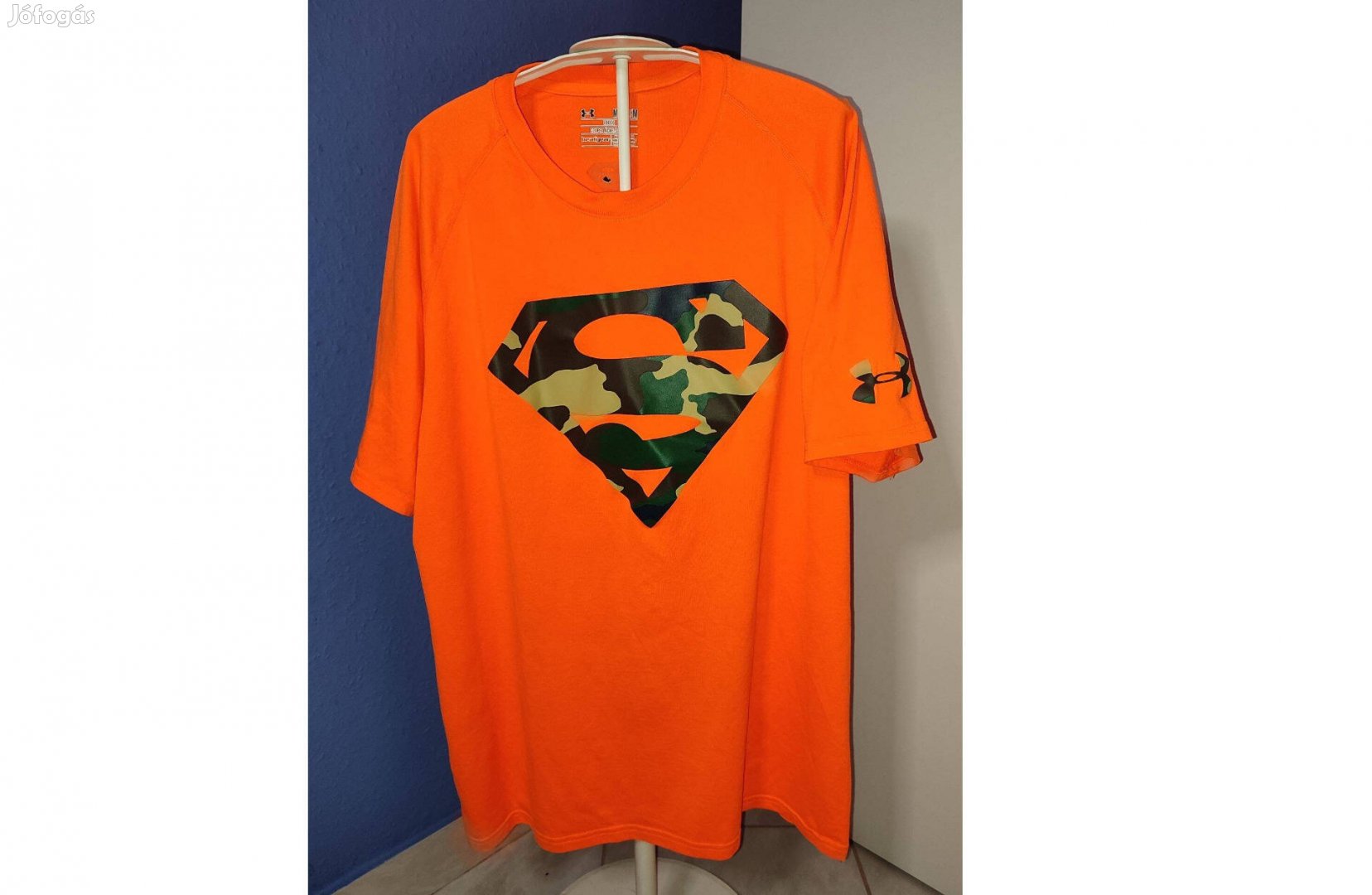 Under Armour terepmintás narancssárga Superman póló (M)